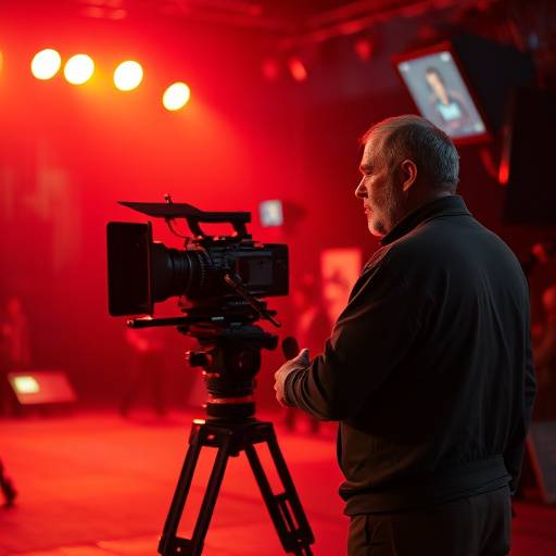 Director on set filming